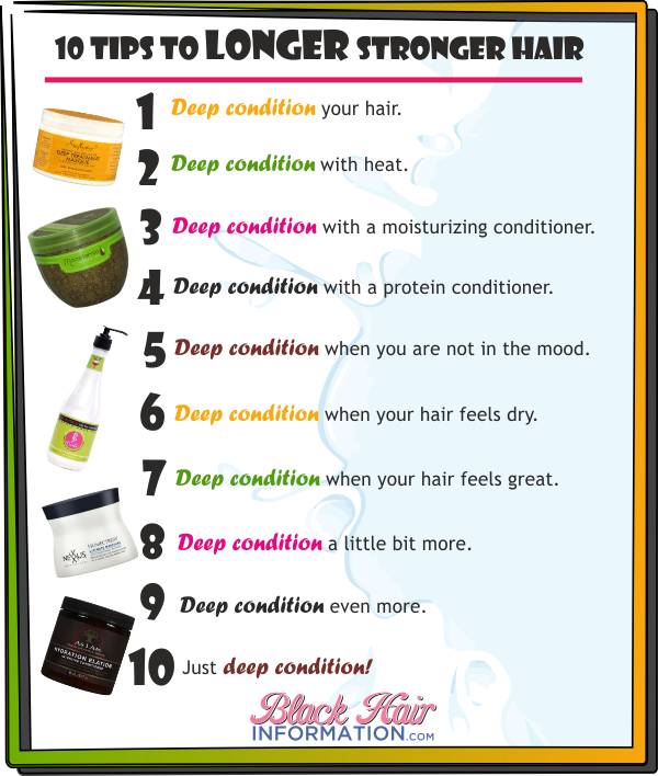 10 tips to longer stronger hair