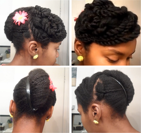 Cute Banana Clip Updo On 4c Natural Hair